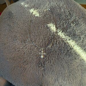 Brighton Silver Cross Necklace